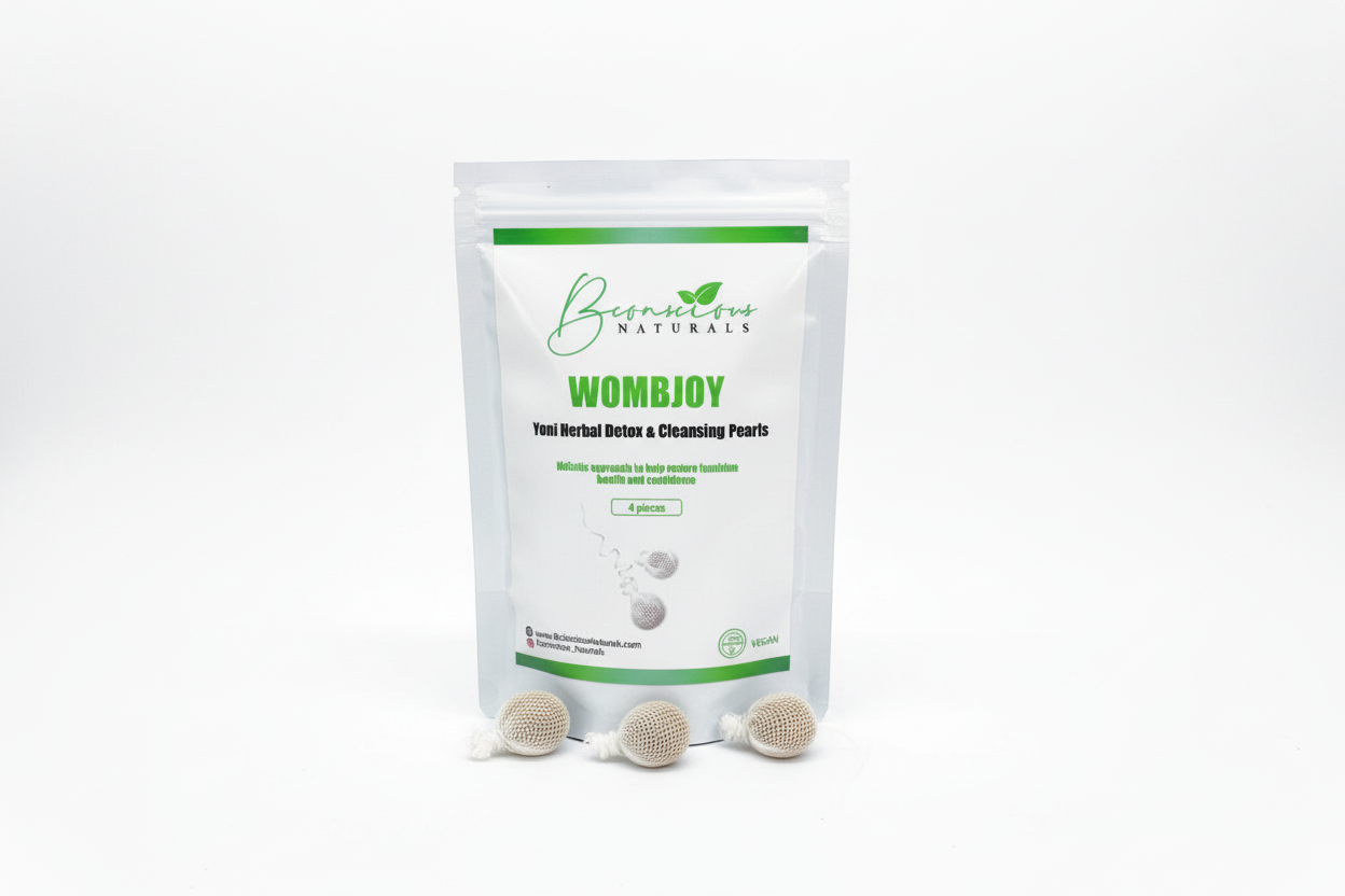 bconsciousnaturals – Limpador/limpeza íntima por atacado – Bconscious Naturals™ Womb Joy (4 unidades) Pérola de Limpeza Yoni Natural Detox Yoni para Saúde Feminina, Rejuvenescimento e Suporte para SOP0