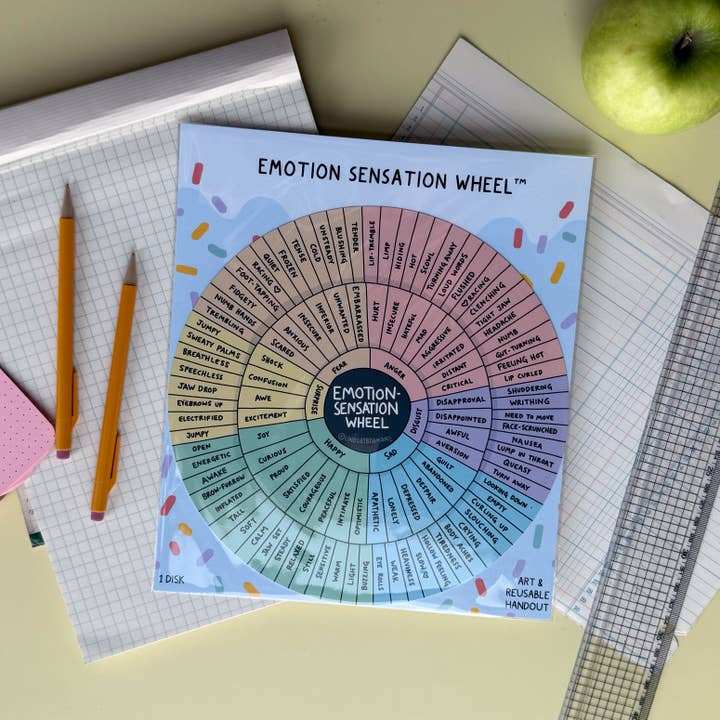 Lindsay Braman Studios – Engroshandel Brætspil – Emotion Sensation Wheel | Ekstra holdbart og vandtæt 1