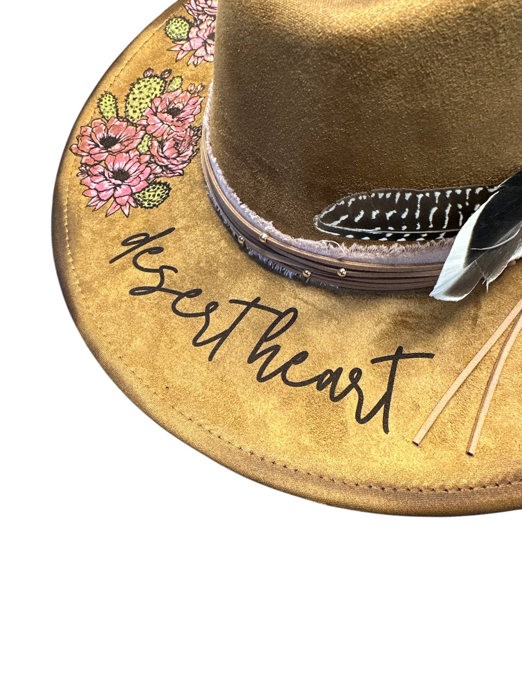 Wild Indigo - Wholesale Fedora - Women's - Gypsy Soul Wild Heart Painted Burnt Hat3