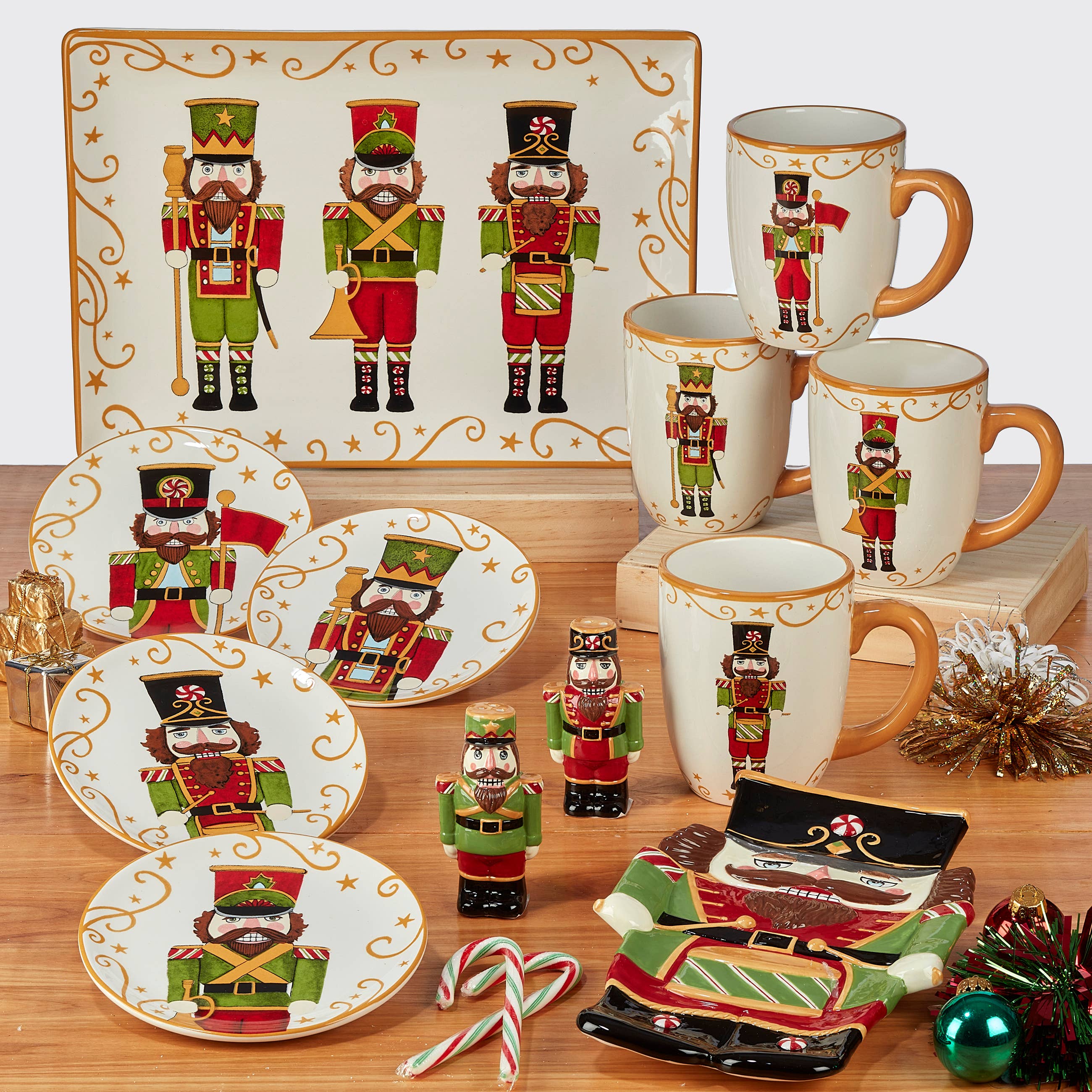 Certified International - Wholesale Platter - Holiday Magic Christmas Nutcracker  Rect Platter 14in x 10in1