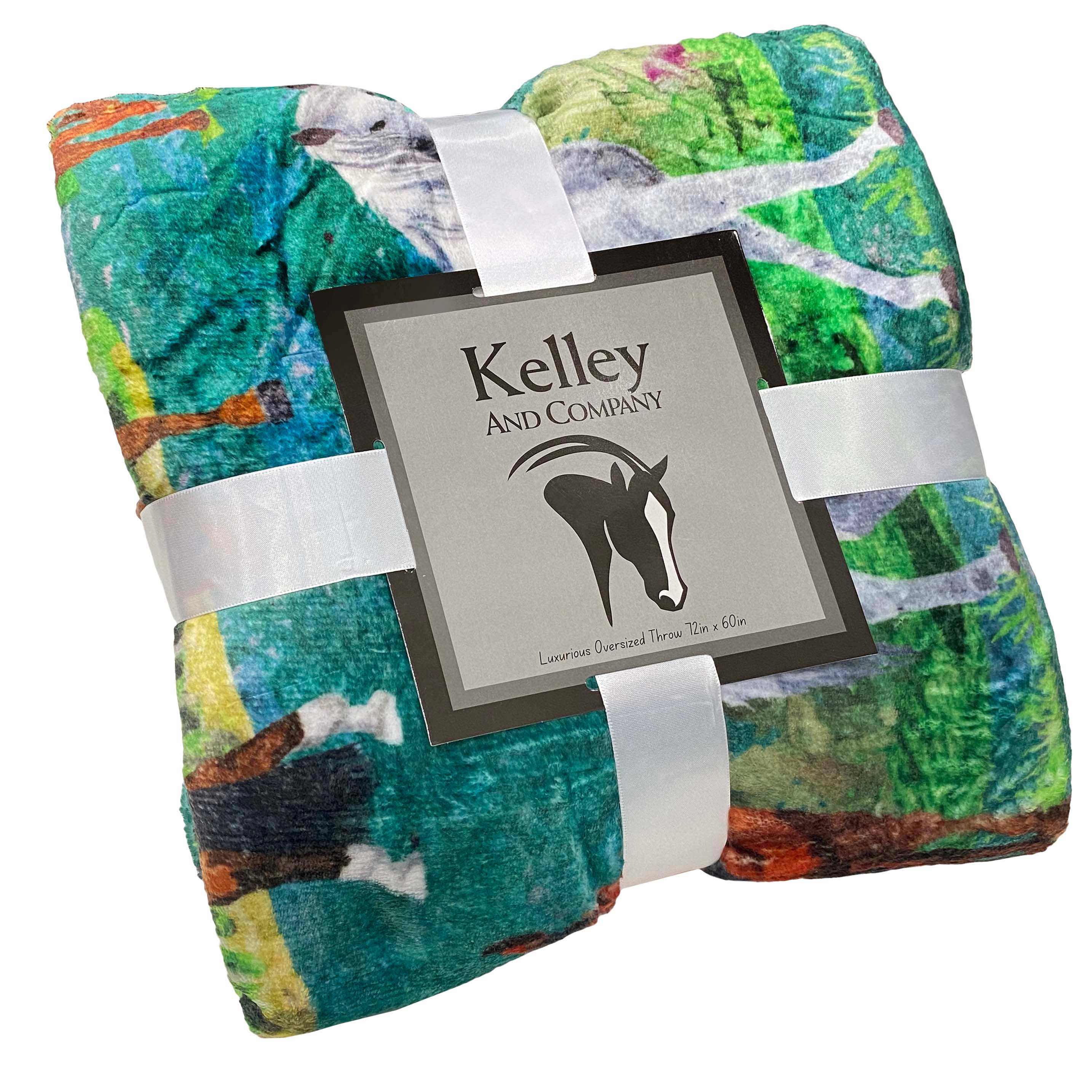 Kelley and Company - Wholesale Throw Blanket - Tropical Horses Throw Blanket1