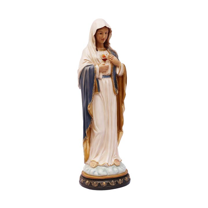 Hi-Line Gift Ltd. - Wholesale Decorative Figurine - 24 Inch Sacred Heart Of Mary 10