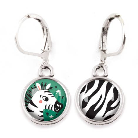 Zebra/Stripe Schlafanzüge für Kinder, Silber für den Großhandel von Les Minis d'Emilie Fiala