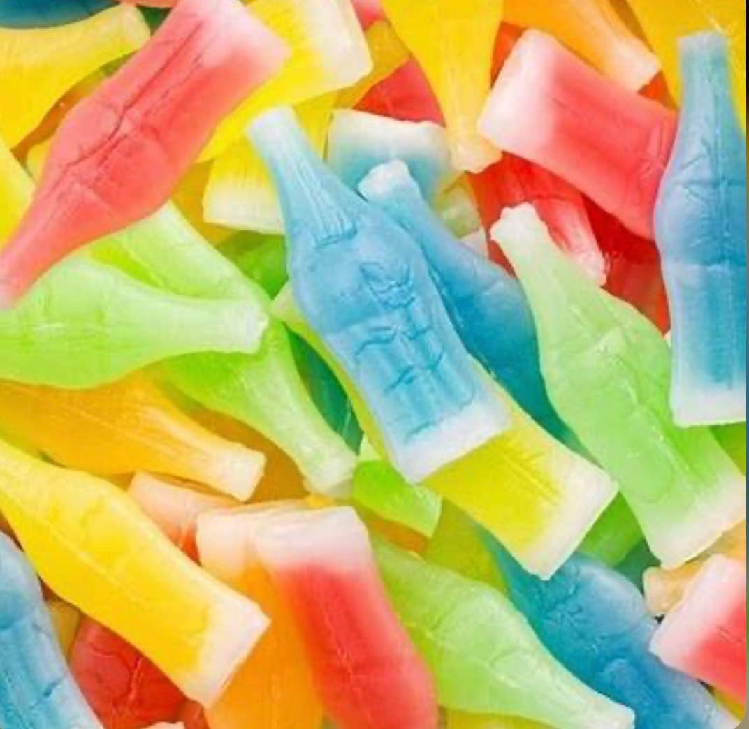 O'Shea's Candies Sweet Shop - Wholesale Hard Candy - BULK Old Fashioned Retro Nik L Dip Wax Bottles 4LB Bag