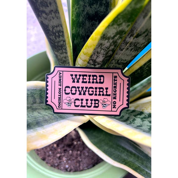 kaeraz - Wholesale Sticker - Weird Cowgirl Club Sticker