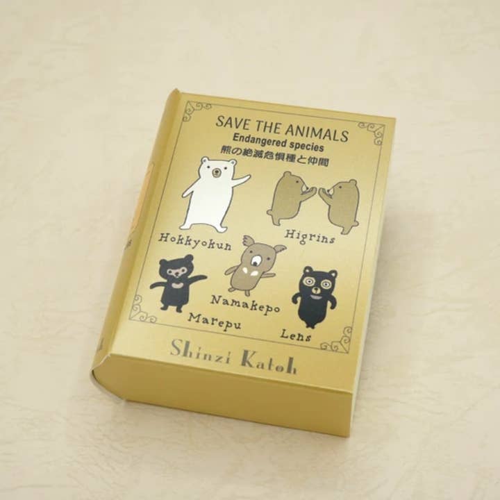 Endangered Bear Memo Pad Book | Shinzi Katoh Design for wholesale by 「FUNJI」In Japan