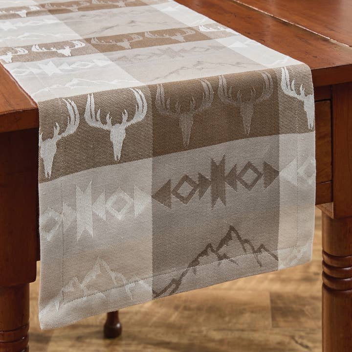 Mountain Refuge Jacquard Runner 54"L for wholesale by Park Designs