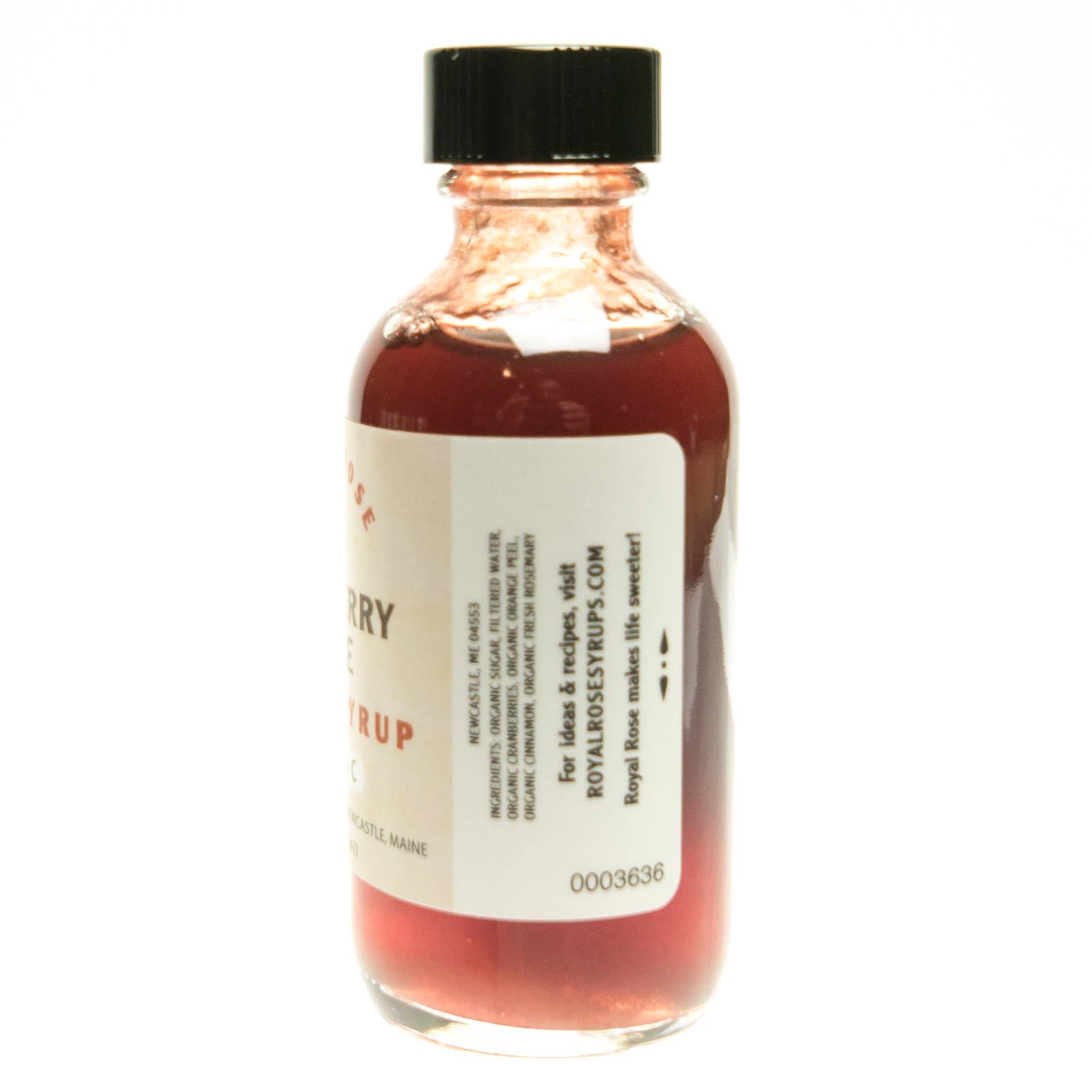 Royal Rose Syrups - Wholesale Cocktail Mix/Syrup - Cranberry Spice Organic Simple Syrup 2oz1