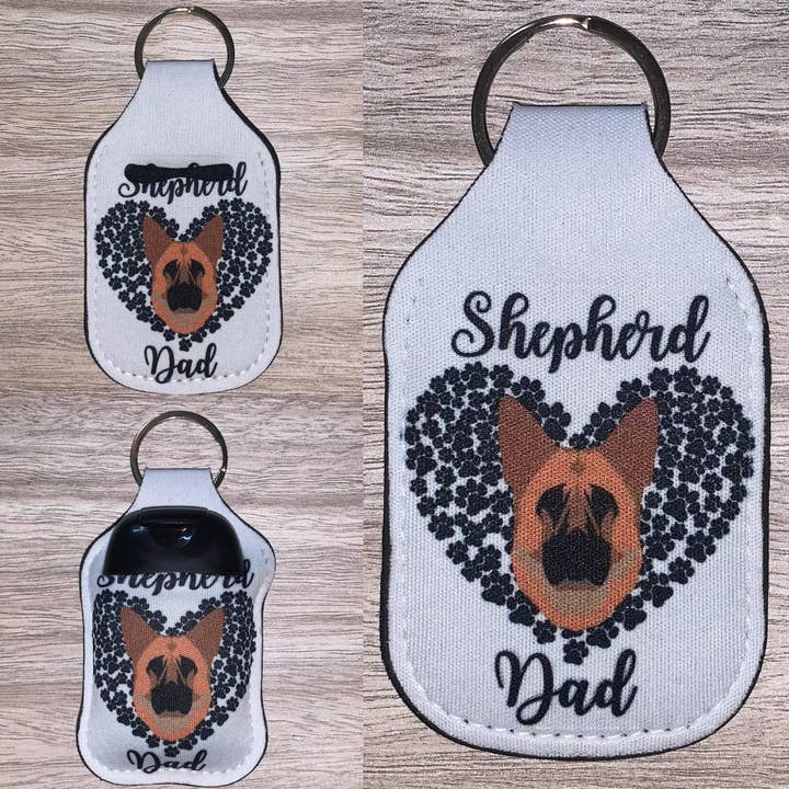 Soporte desinfectante de manos para padre, perro pastor alemán para venta al por mayor de Stand Tall Giraffe Crafts