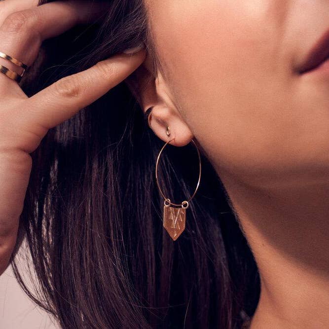 Kemi Designs - Wholesale Hoop Earrings - Mayan Hoop Earrings1