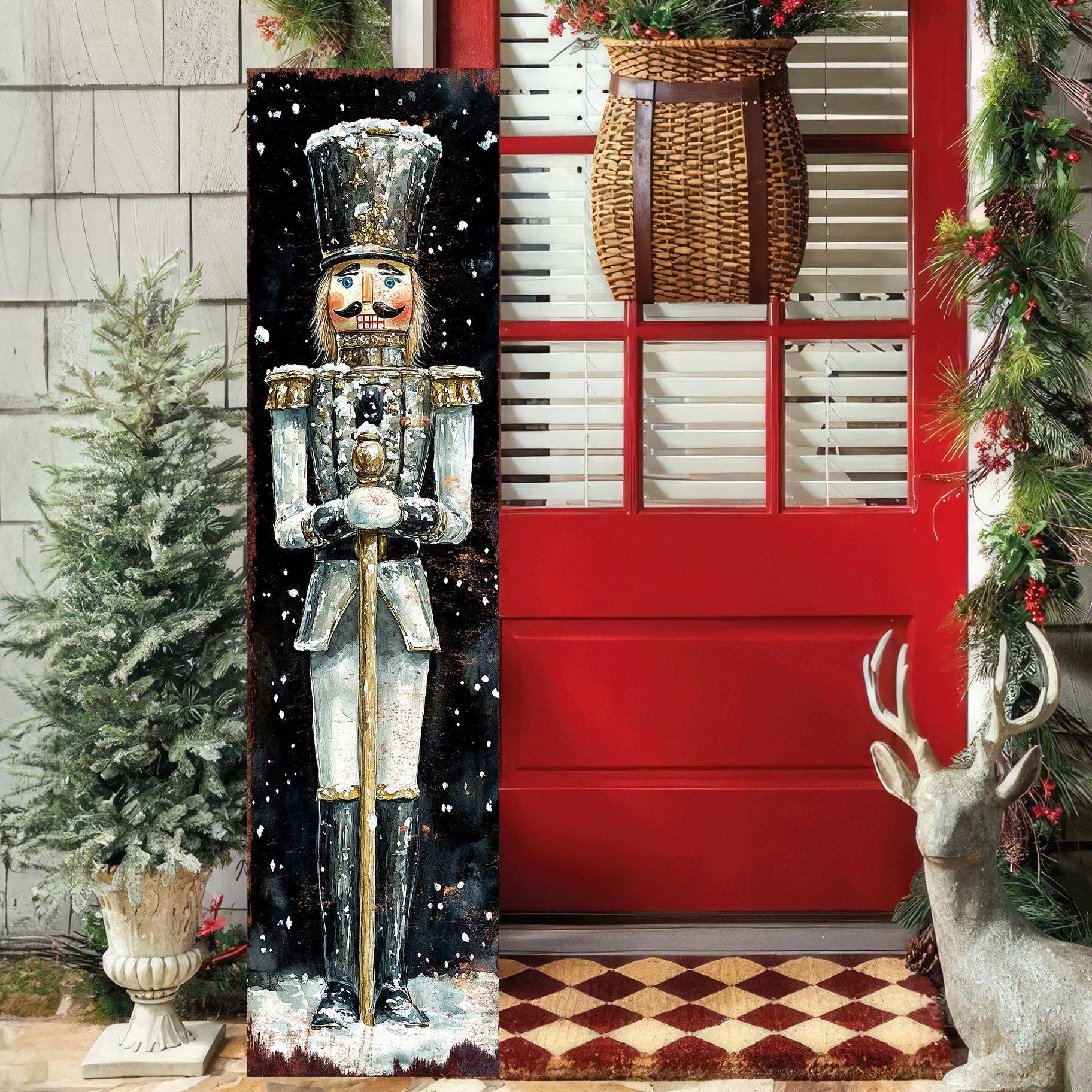 TX USA Corporation - Wholesale Christmas Decoration - Elegant Nutcracker Christmas Porch Sign | Grand Holiday Home Decor3