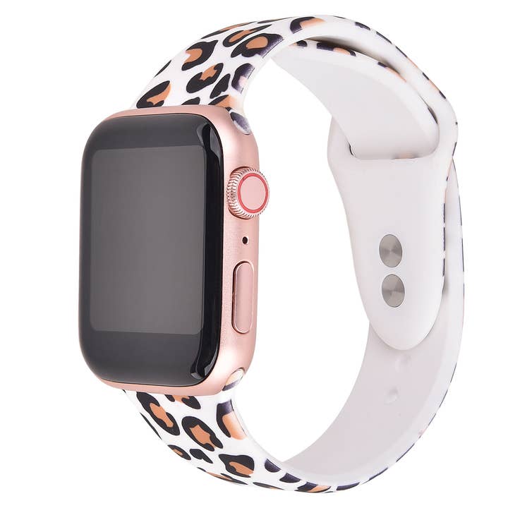 ShopTrendsNow - Wholesale Watch Band/Strap - Women's - Jabari Cheetah  Silicone Printed Bands for Apple Watch