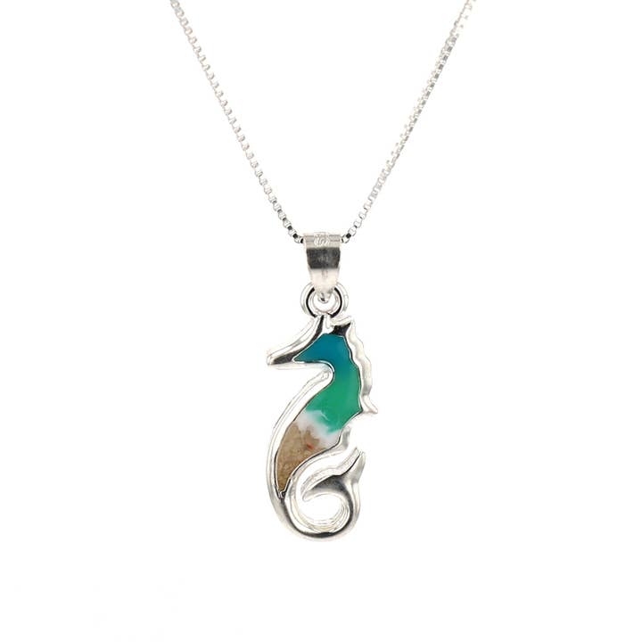 Seahorse Necklace (Sterling Silver) for wholesale by Virtu Made