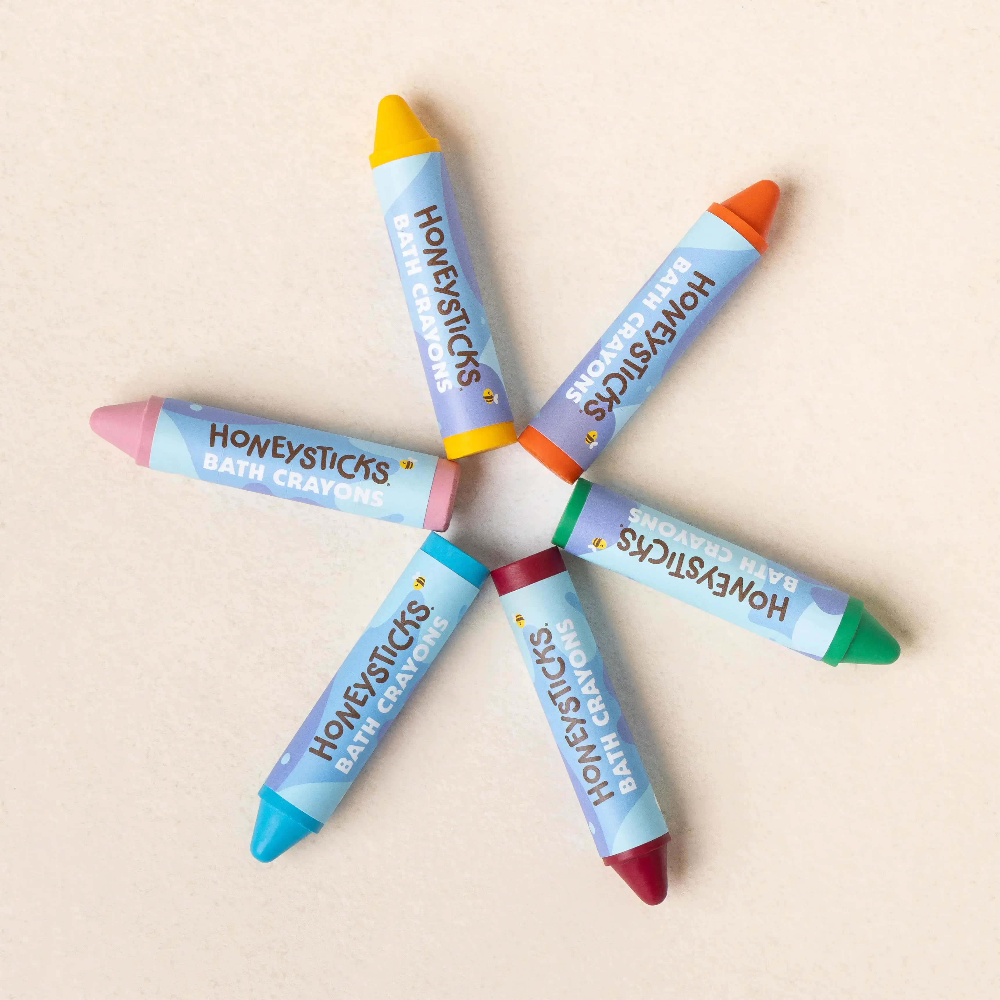 Honeysticks - Wholesale Bath Toy - Baby - Honeysticks Bath Crayons Super Jumbo 6pk1