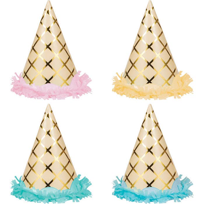 Bulk Ice Cream Party Party Hats (48 per Case) for wholesale by Bulk Party Decor