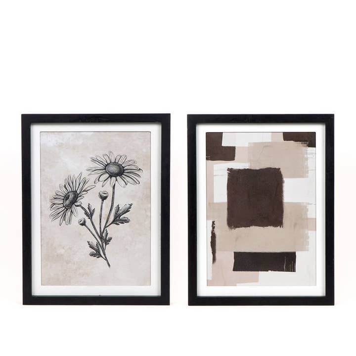 11773 - 17x13x1.5 rvs wd frmd sn (FLWR) multi FIKA for wholesale by Devanie At Home (Formerly Adams & Co.)