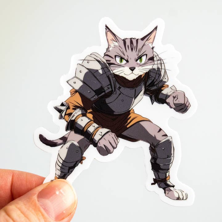 We Geek Together - Venta al por mayor Pegatina - Pegatina de Gato Luchador0