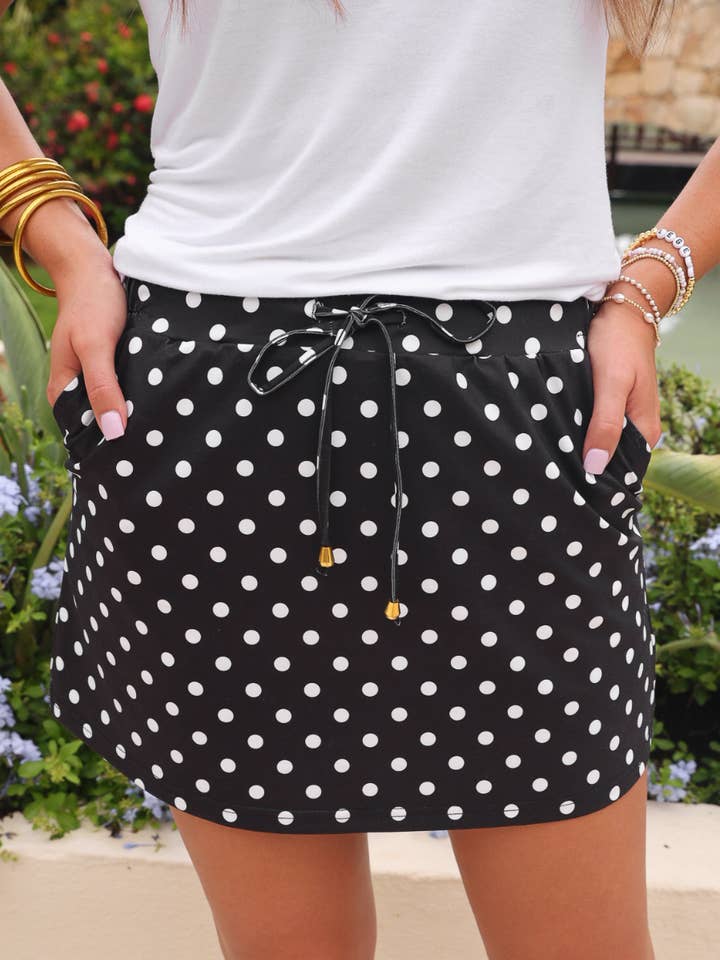 After Dark Polka Dot Skort for wholesale by Jess Lea