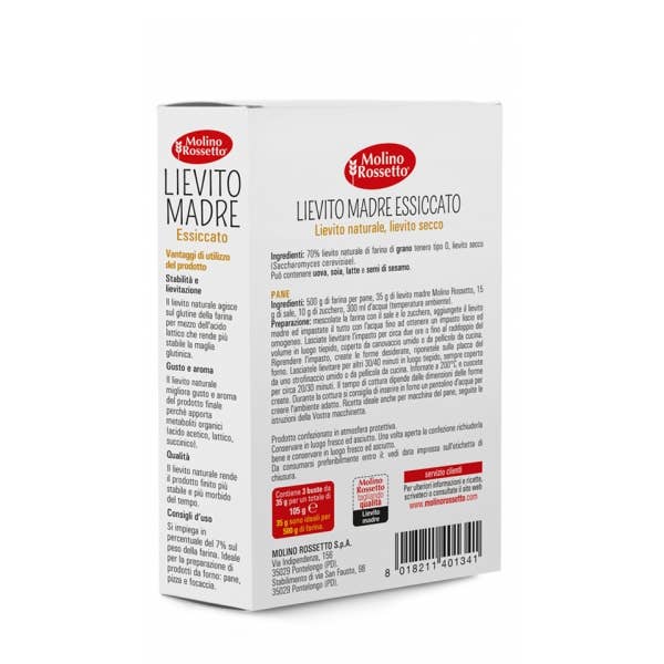 Molino Rossetto - Wholesale Bread Mix - DRIED SOURDOUGH - 3 BAGS PER 35 G1