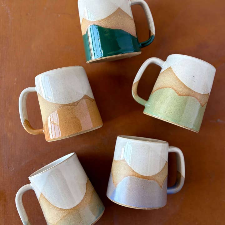 ROB Ceramics - Wholesale Coffee Mug - Horizon Mug (Spring Palette) - Handmade Ceramic 6