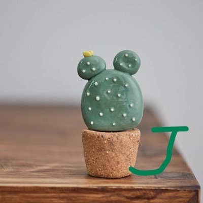 Gohobi （We cover U.S. import duties） - Wholesale Decorative Tabletop Object - Gohobi Handmade Cactus Ceramic Ornament (Short version)0