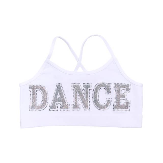 Malibu Sugar - Wholesale Tank Top - Kids - Little Girls (4-6x) Bra Cami With Dance Embellishment