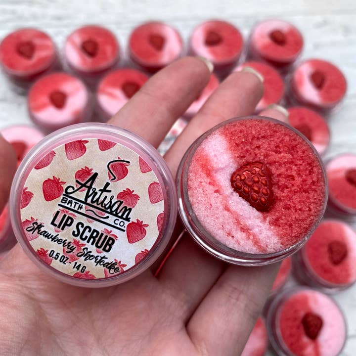 Artisan Bath Co. - Wholesale Lip Scrub/Polish - Strawberry Shortcake Lip Scrub