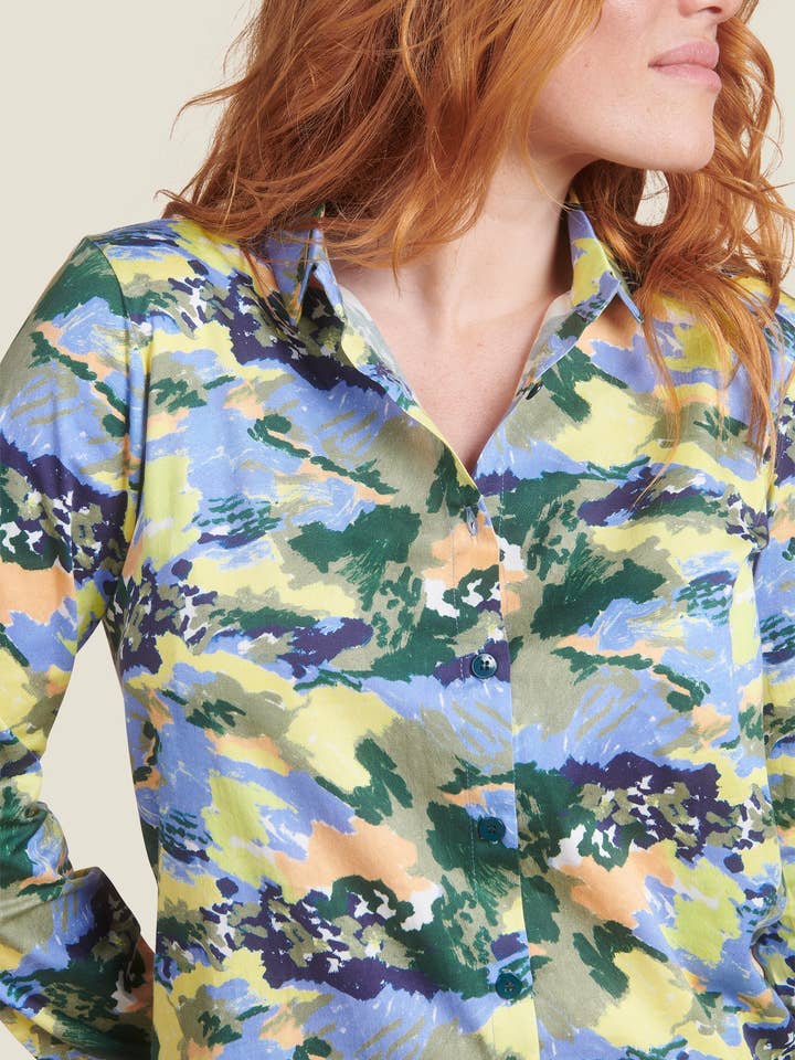 MADE IN SENS - Wholesale Button Down Shirt - Women's - DEAR BLUE STORMS3