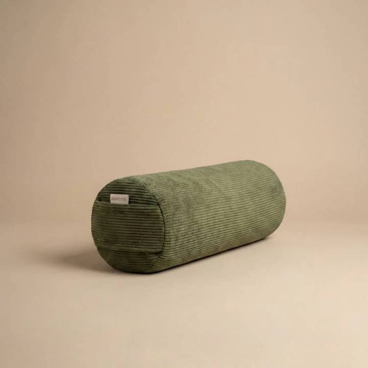 Bolster Hanoi - light khaki green yoga cushion for wholesale by Awena Studio