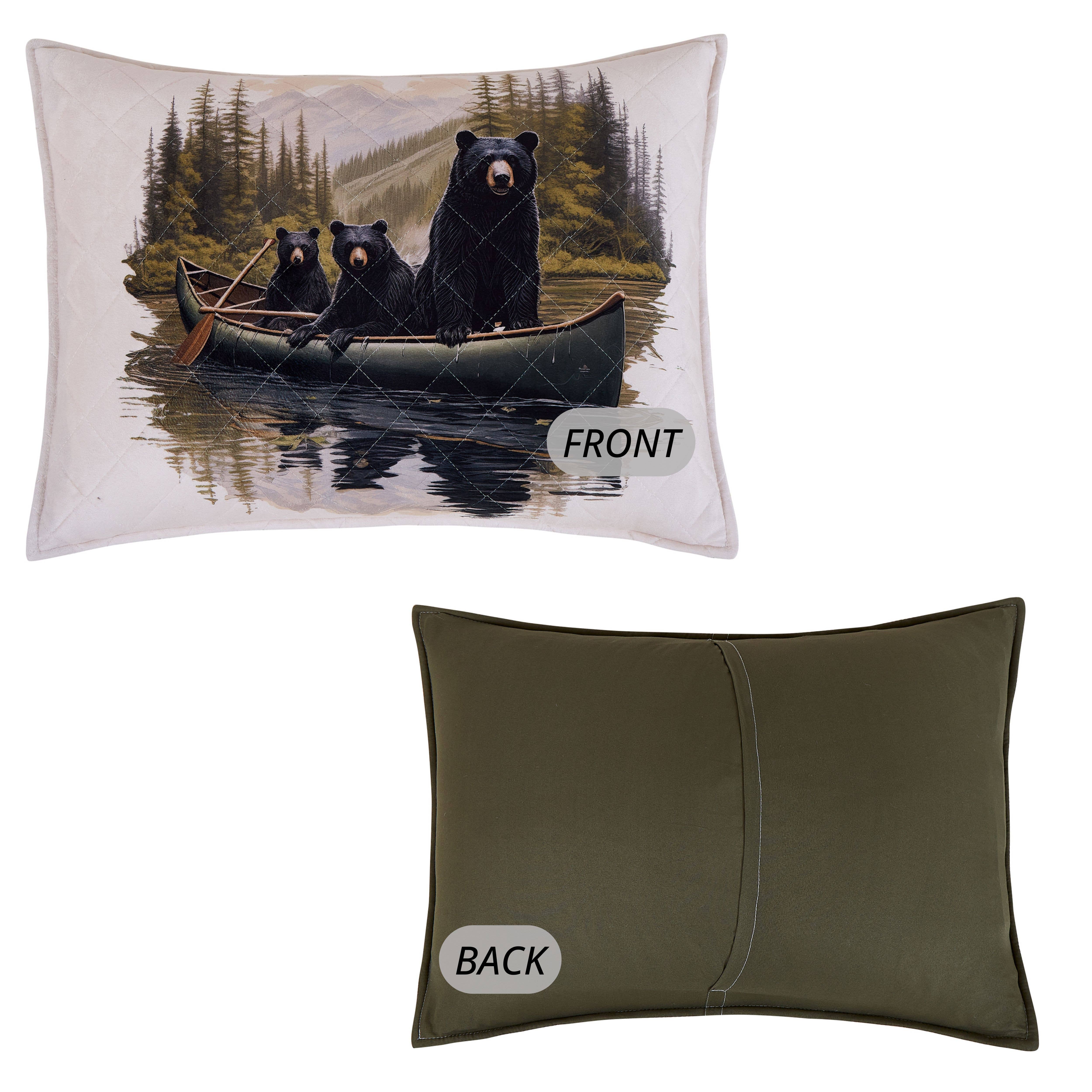 Duke Imports - Wholesale Bedding Set - "Three Bears" Micromink Designer Microfiber Quilt Set4