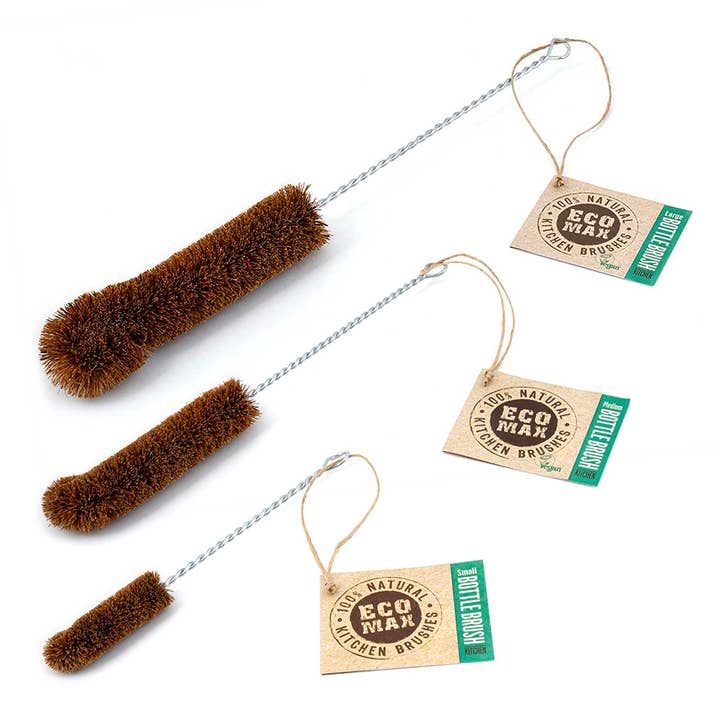 Ethical Global - Wholesale Cleaning Brush - Bottle Brushes (S,M,L) - All Natural Handmade