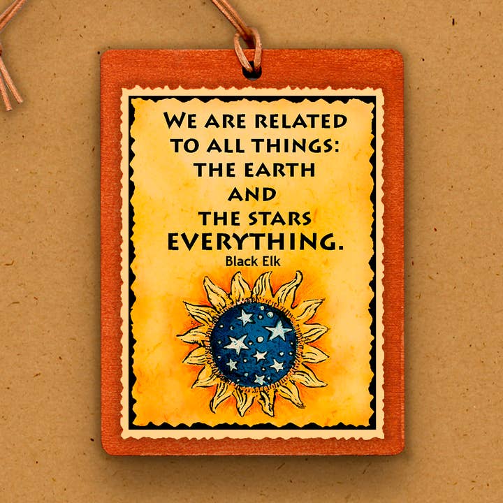 Handmade Wooden Ornament - Native American - Sun Stars for wholesale by The Kaleidoscope Designs