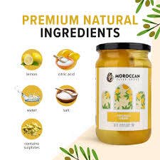 Alta Gama Foods – wholesale Inlagda grönsaker – Marockansk olivlund - Marocko - Marockanska konserverade citroner - 26,28 oz