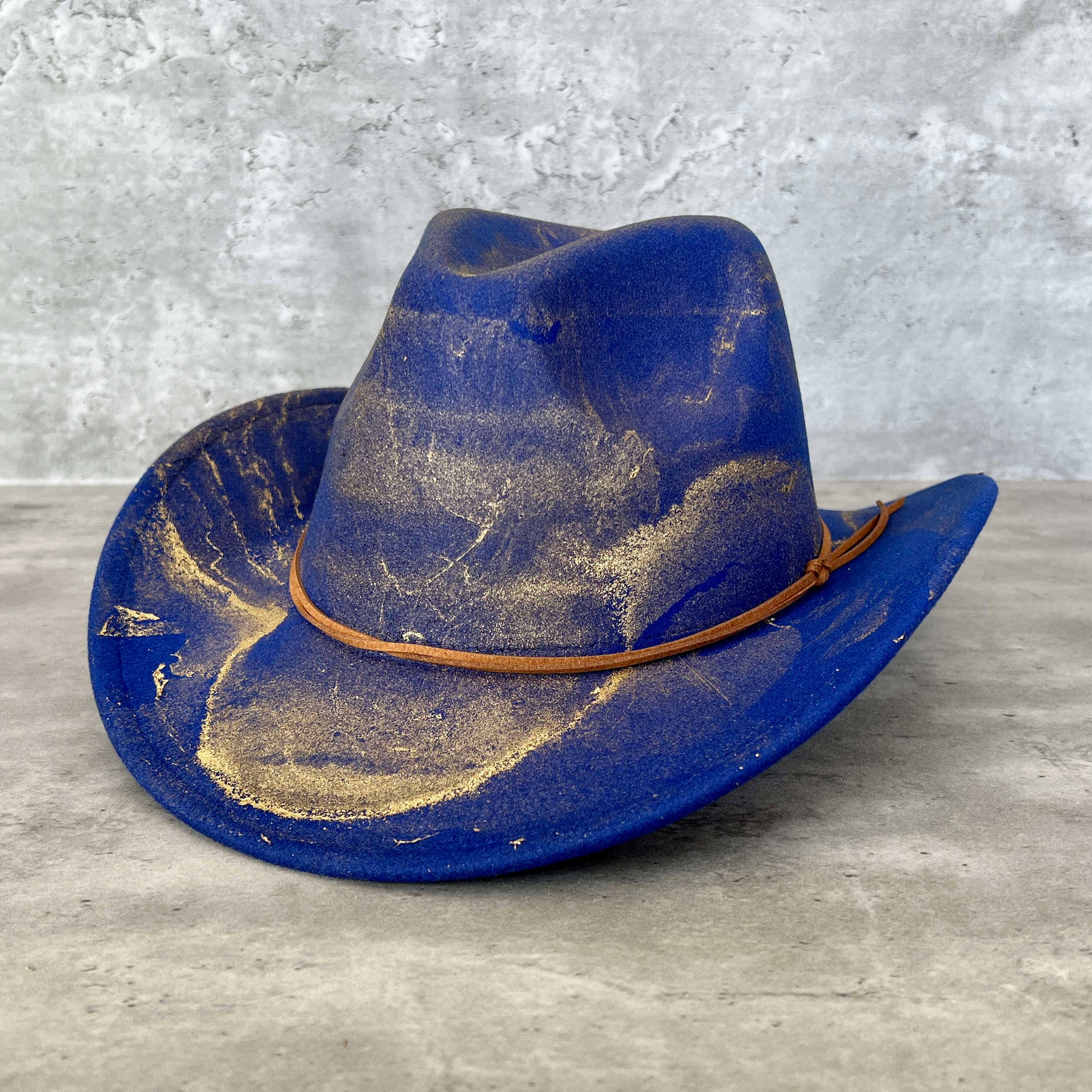 Nymf by Collette - Wholesale Cowboy Hat - Women's - Gold Marbled Felt Cowboy Hat1