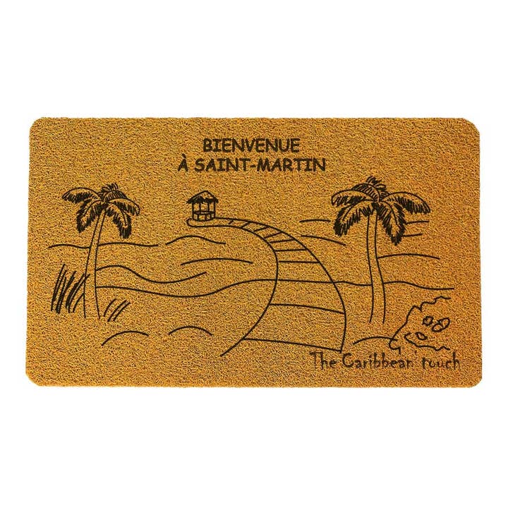 TVK PRINT Saint-Martin dørmåtte - minimum 10 stk for engroshandel hos MY CITY MEMORY