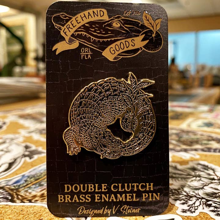 Freehand Goods - Wholesale Lapel Pin/Button - Ouroboros Enamel Pin