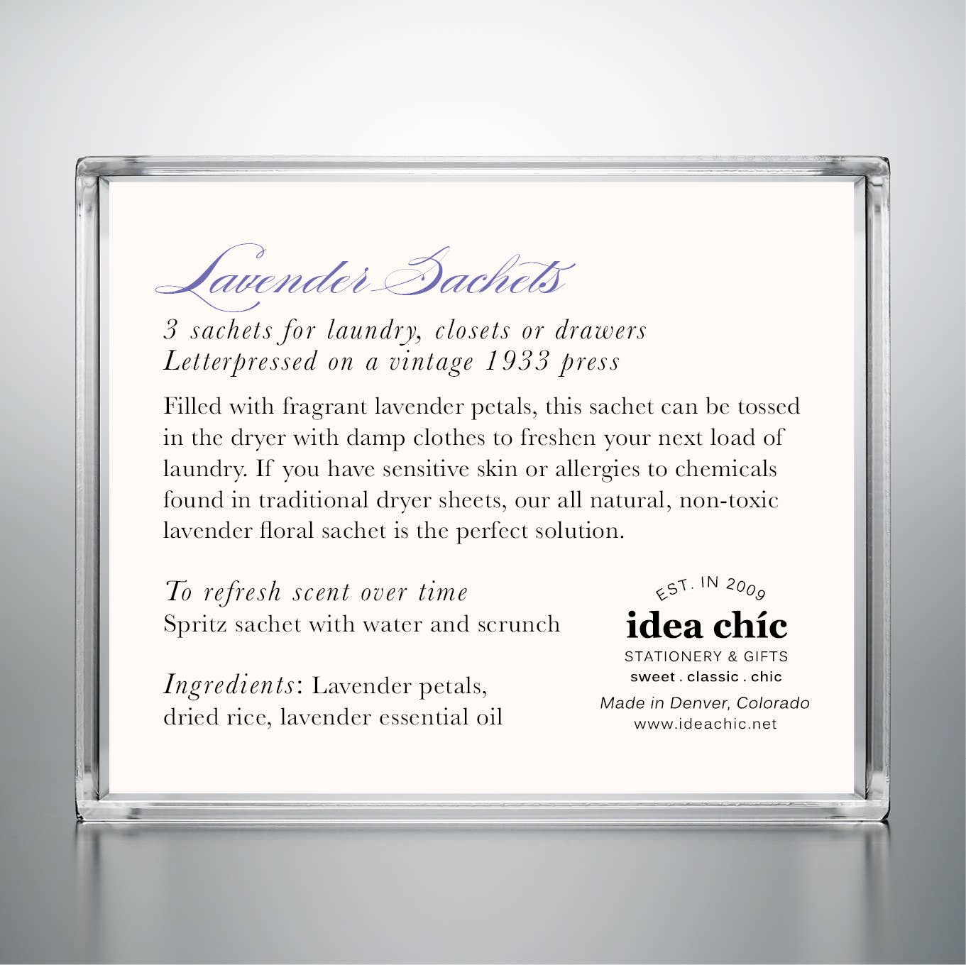 Idea Chic - Wholesale Sachet - Lavender Floral Sachets1