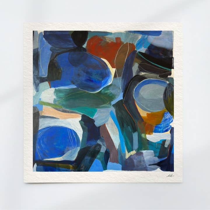 Dramatic Abstract Art Print - "Inward Bound" for wholesale by Michele Renee Atelier