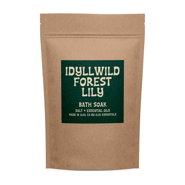 Sels de bain Lys de la forêt d'Idyllwild pour la vente par Ojai Essentials