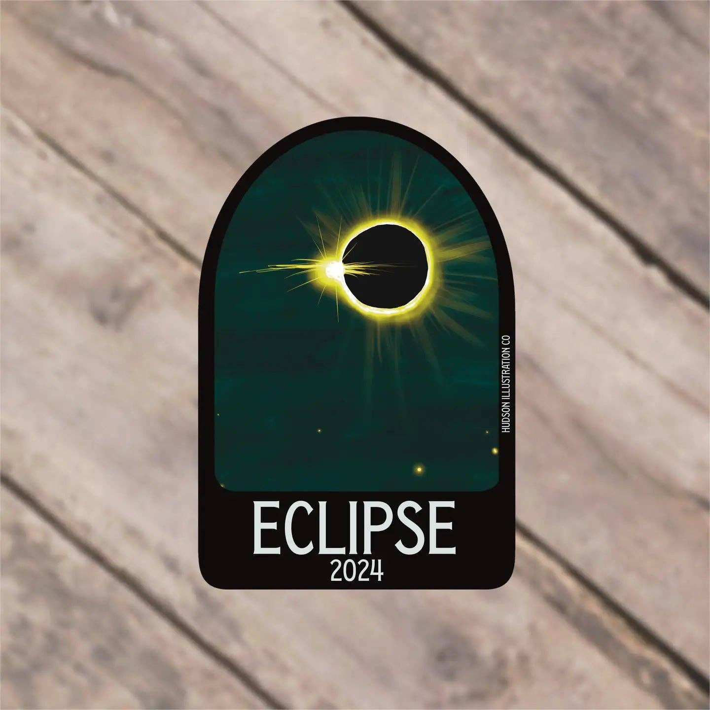 About Town Co - Wholesale Sticker - 2024 Total Solar Eclipse 1 Sticker/Magnet/Print/Postcard