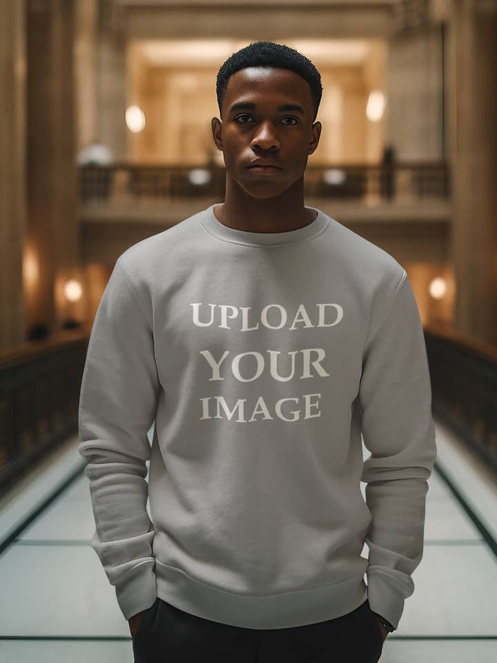 Tshirtplus - Wholesale Graphic Sweatshirt - Unisex - Gildan 18000 Sport Grey Crewneck Sweat Custom Print Service