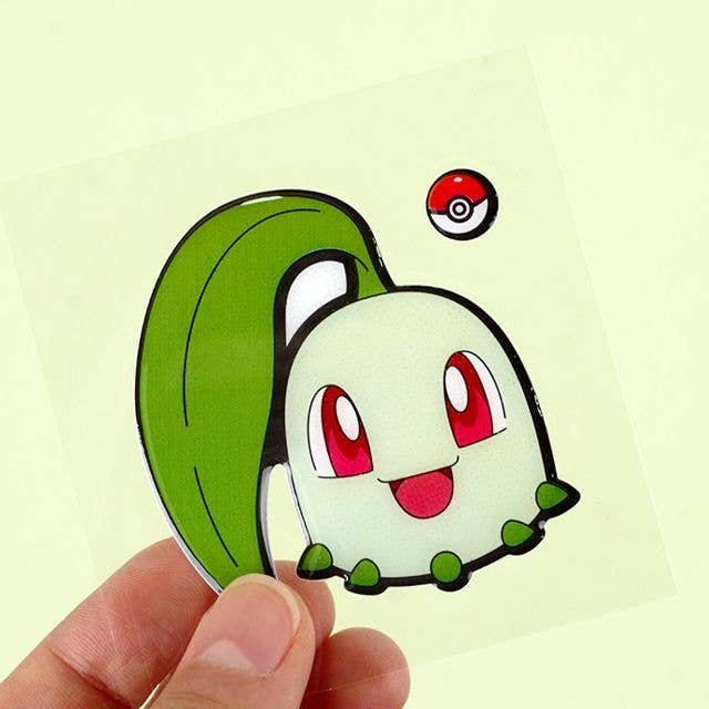 K_Wonderland - Wholesale Phone & Laptop Stickers - Pokemon Characters Big Face Epoxy Deco Sticker Pack
