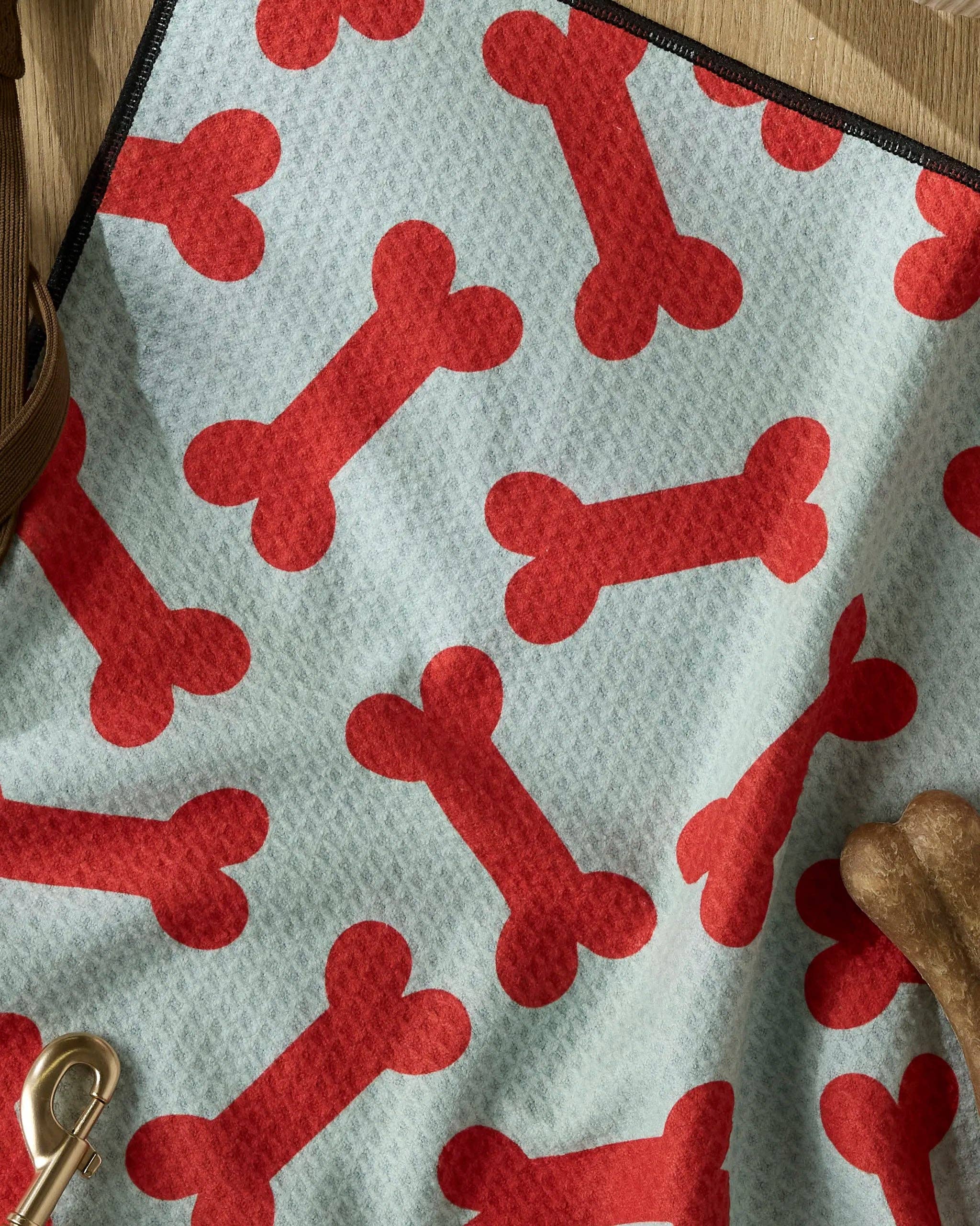 Geometry - Venta al por mayor Toalla para mascotas - Perros - Toalla de Patas de Cachorro Navideño1