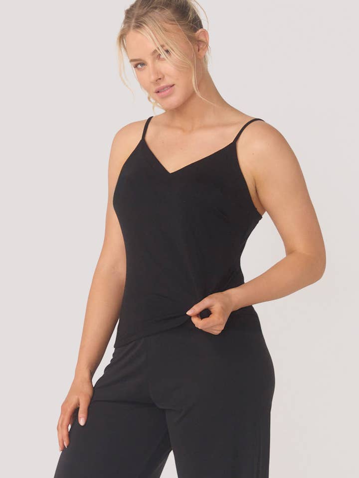 Bella Bodies Australia - Wholesale Blouse – Women’s - BioLuxe™ Slim Strap Cami1
