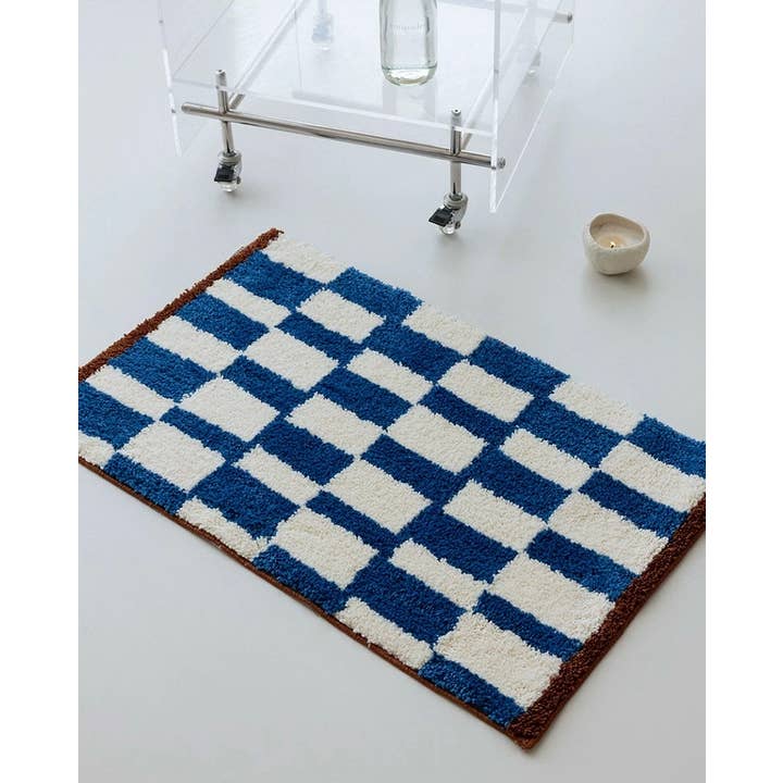 INSPECIAL HOME - Wholesale Bath mat - Soft Retro Checker Bath Rug, Absorbent, Anti-slippery Mat2