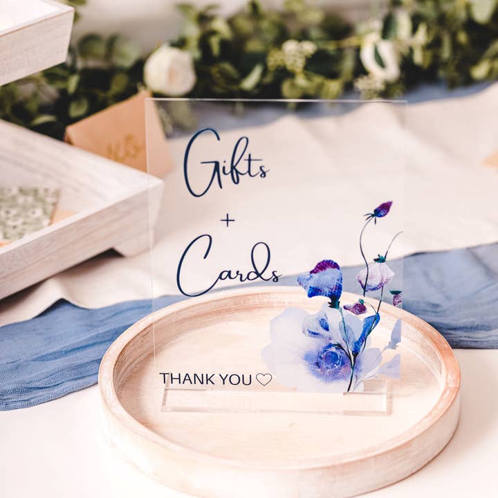 Geschenk-Tischschild, Hochzeitsschild für den Großhandel von PhilCo Forged