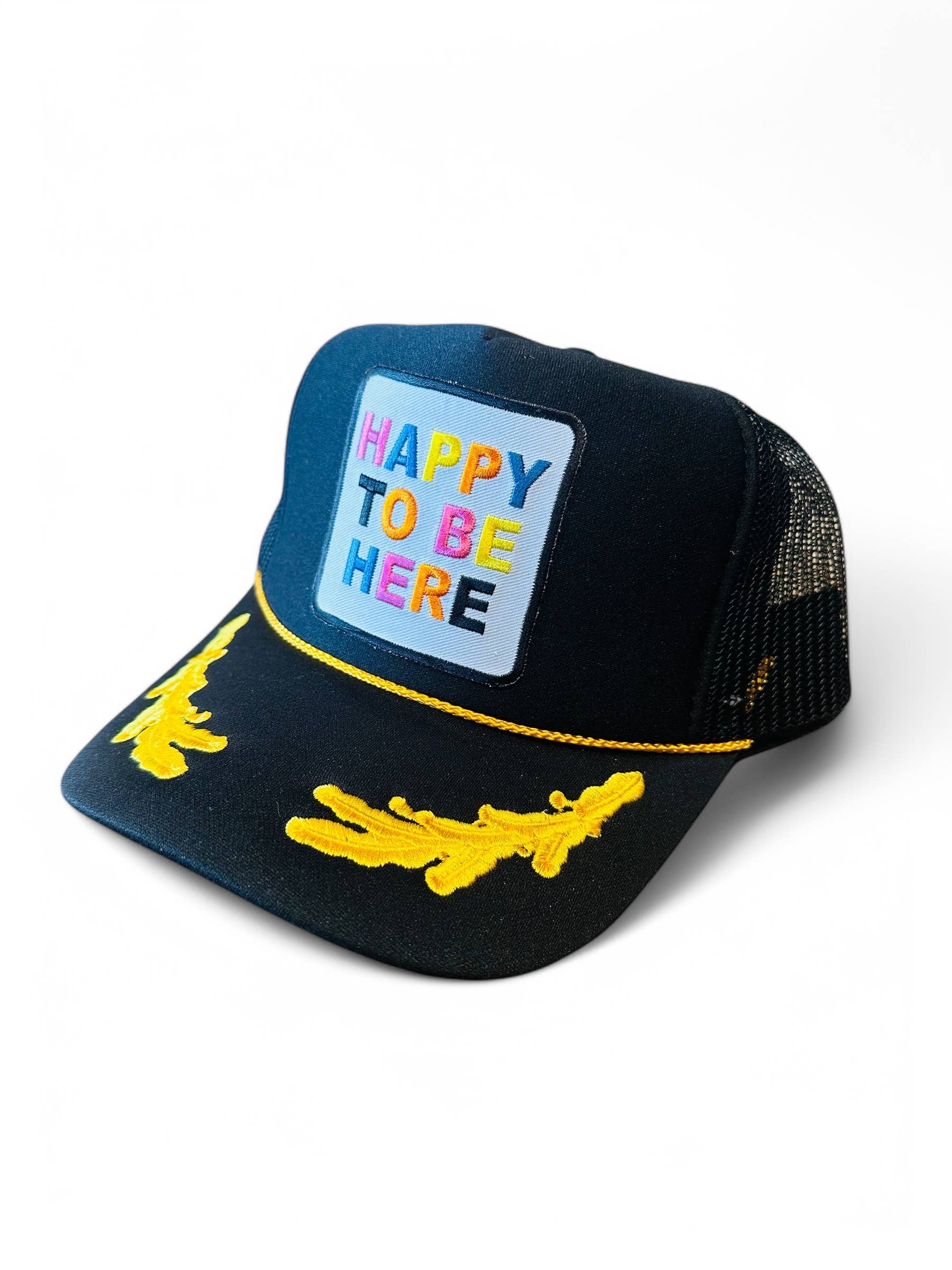 Après Babe - Vente Casquette de camionneur – femme - Casquette de camionneur ajustable « Happy To Be Here »10