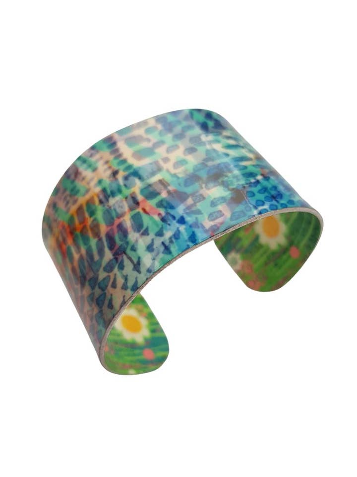Printed Aluminium Cuff Bracelet - Under Water Wonders for wholesale by Rosimorosi