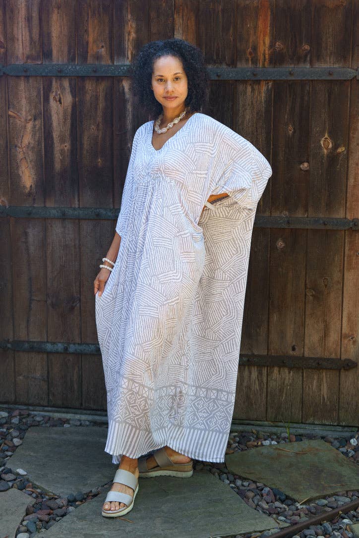 Bali Queen - Vente Caftan – femme - Caftan Long Froncé Mojave6