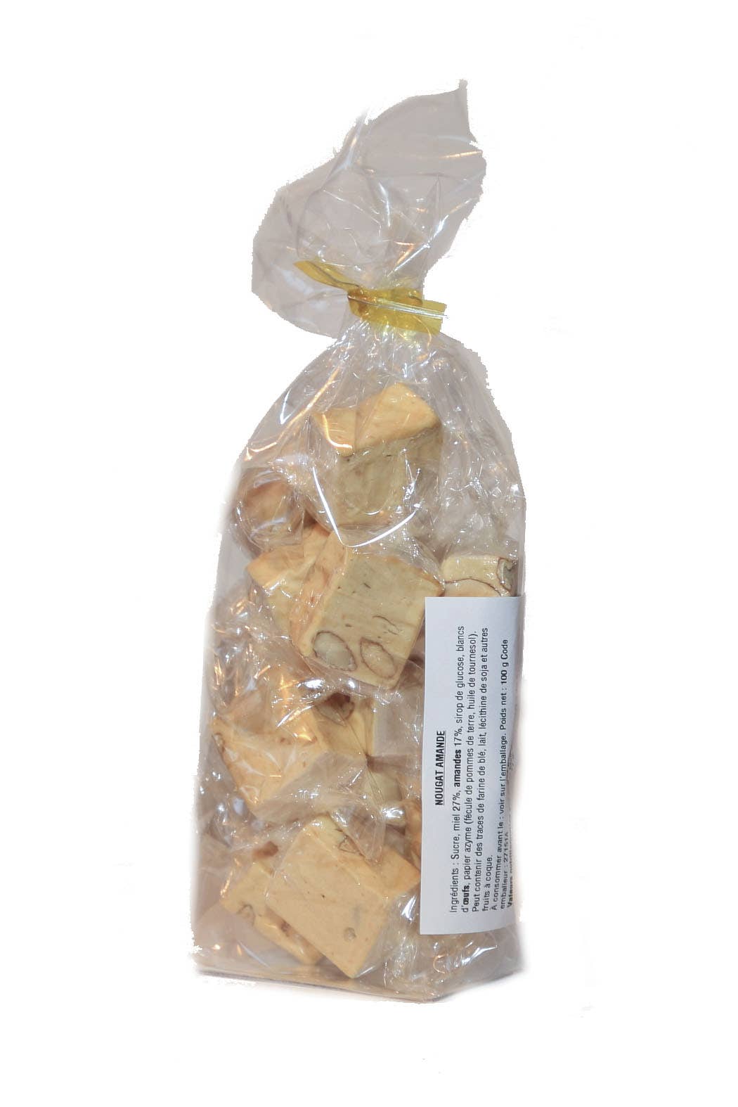 Les Ruches de Nicolas - Vente Nougat - Nougat aux amandes format papillotes0